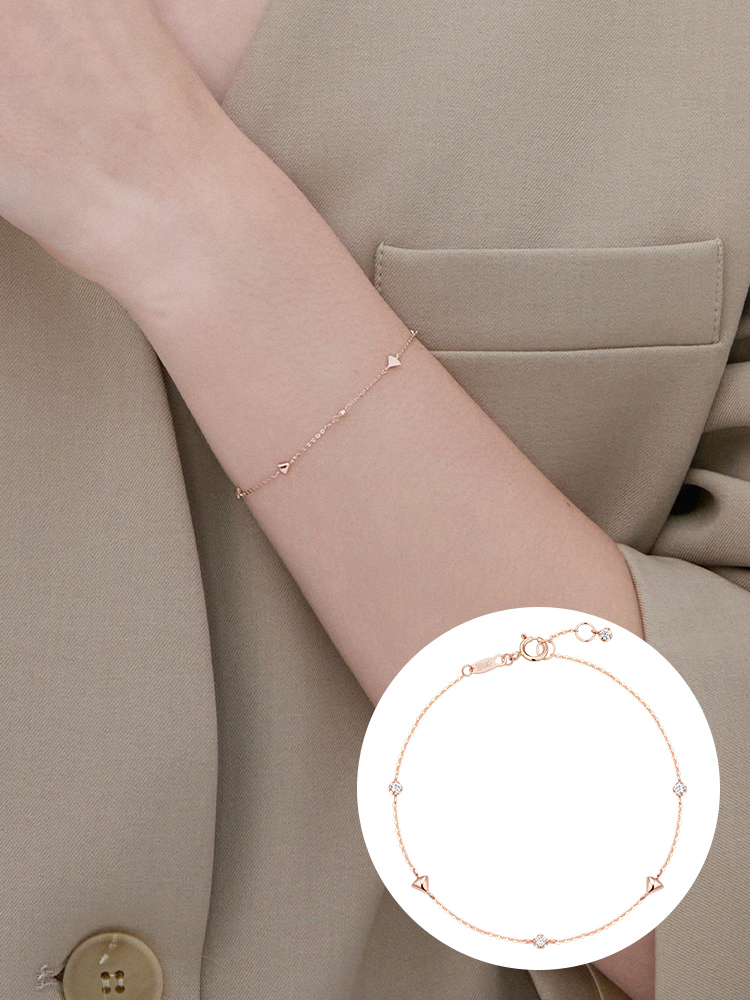 제이에스티나 MOSAIQUE 14K 팔찌 (JJMSBQ5B8272R47S0)