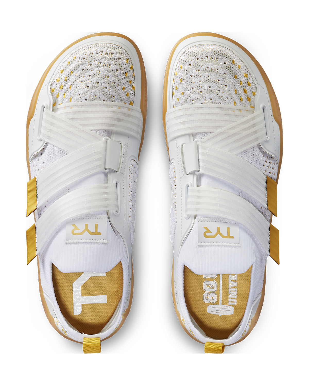 TYR 드롭제로 맨발 트레이너 남성용 스쿼트 벤치 데드리프트 크로스핏 White/Gold, US 10 - 상세 이미지 5