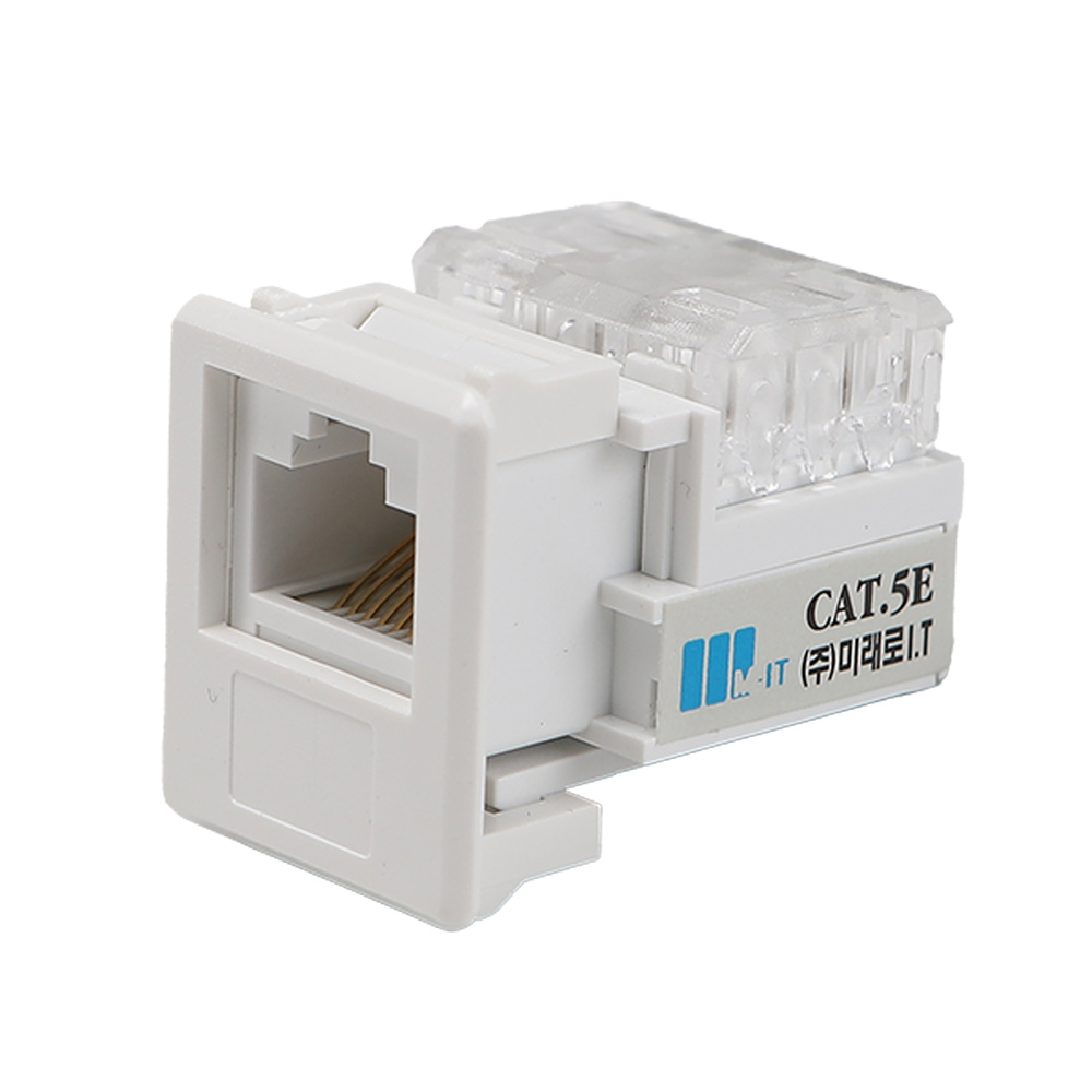 시스템박스용 RJ45 모듈러잭 CAT.5E 인터넷 8핀 10개 미래로아이티 - 상품 이미지