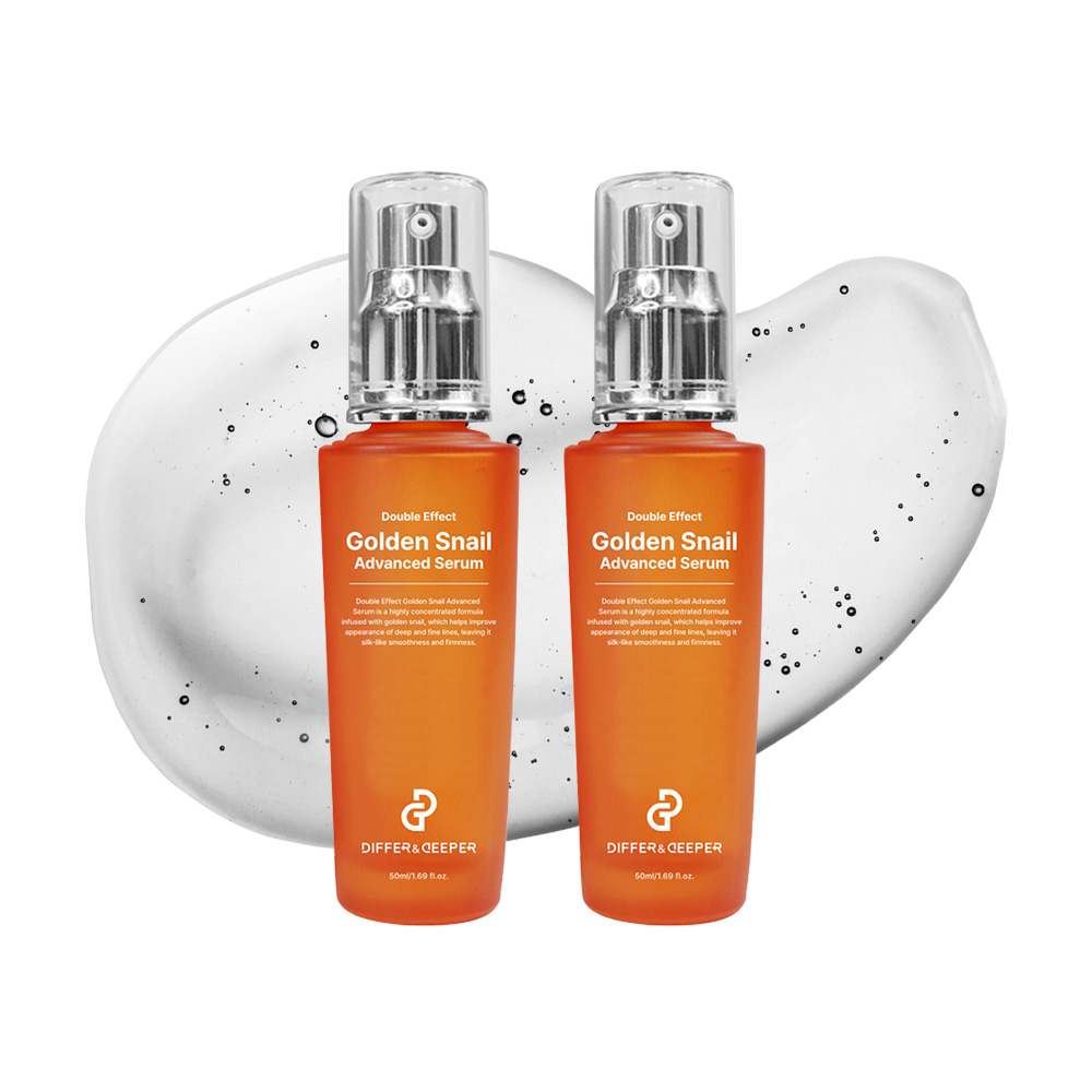 디퍼앤디퍼 더블이펙트 골든스네일 재생 탄력 고농축 세럼 50ml, 2개 - 상품 이미지