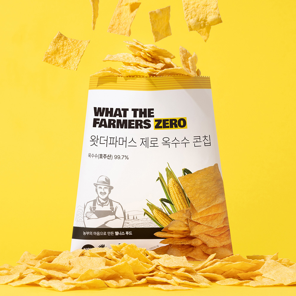 저당 옥수수콘칩 무설탕 건강간식 왓더파머스