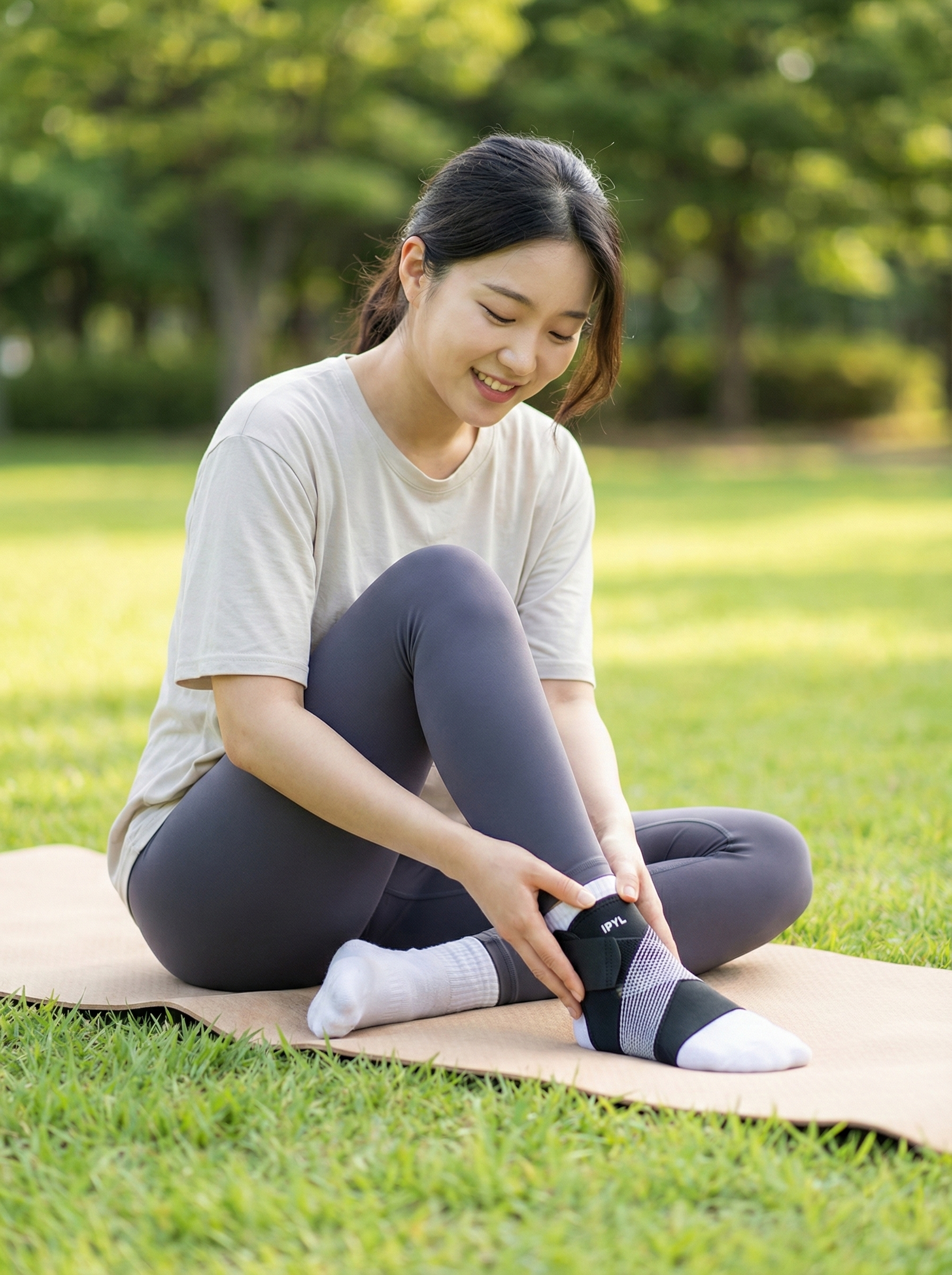 임산부 발목 압박 밴드 테이핑 마라톤 발목 보호대 인대 아킬레스 보호대 - 상세 이미지 3