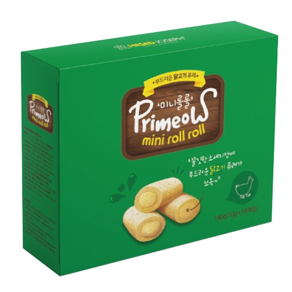 Primeow 미니롤롤 닭고기 18p - 상품 이미지