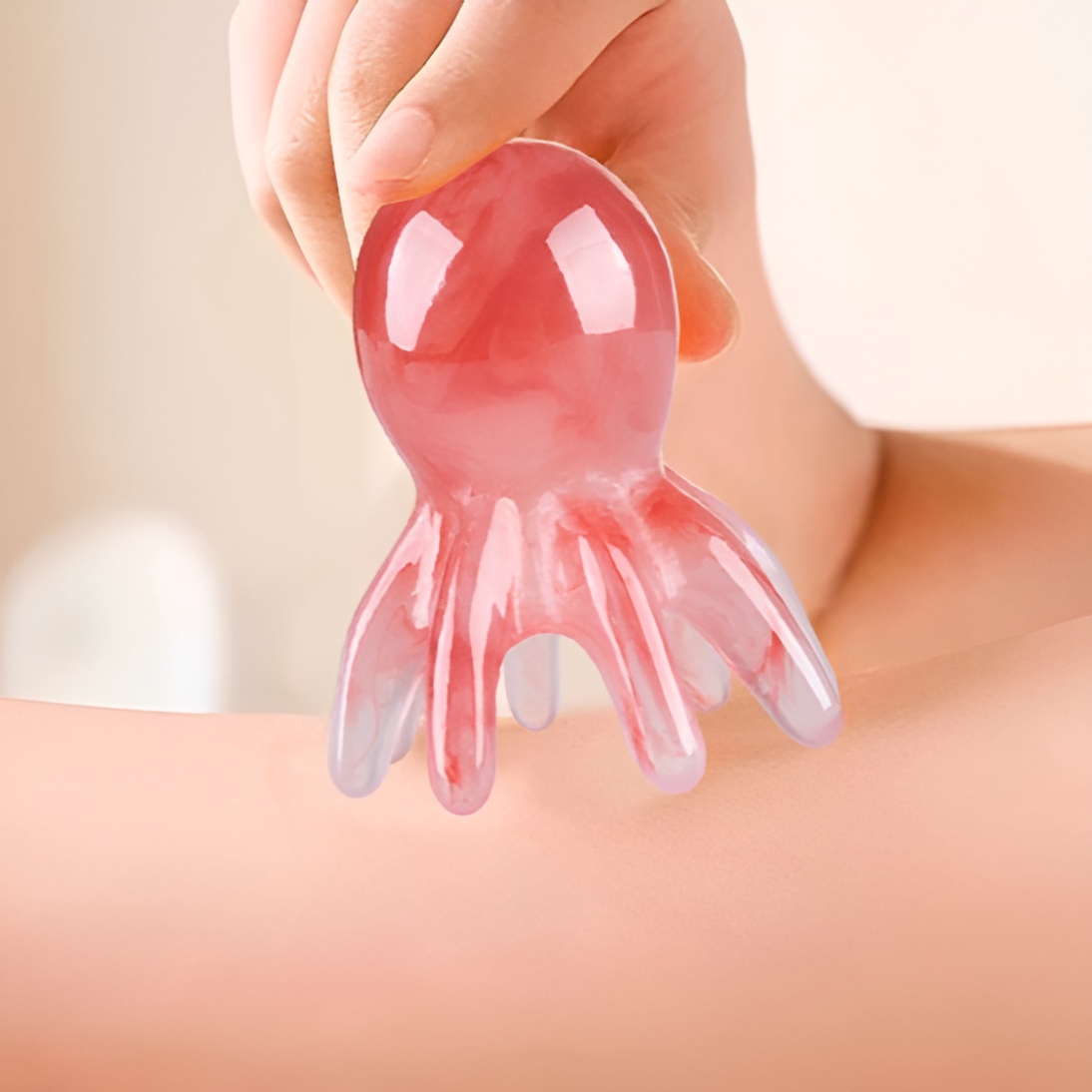 문어 괄사 마사지기 전신 바디 얼굴 두피 팔다리 경락 리프팅 도구 - 상세 이미지 4
