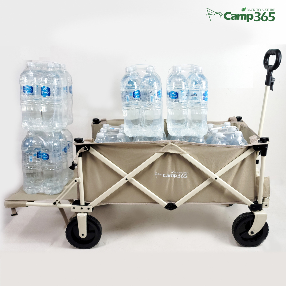 캠프365 캠핑 웨건 캠핑웨건 카트 수레 왜건 대차 접이식 핸드카 손수레 브레이크 뒷문개방