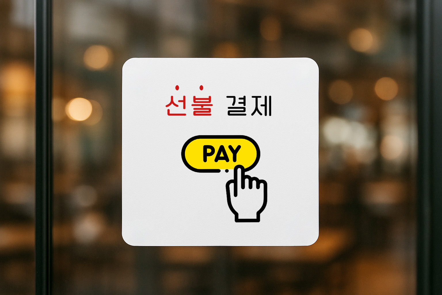 선불결제 표지판 결제 안내판 요금은선불입니다 표찰 안내 007 100x100 - 상세 이미지 3