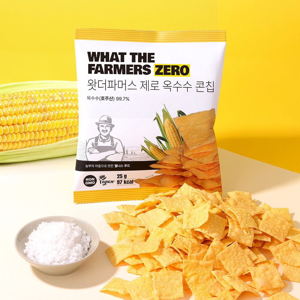 저당 옥수수콘칩 무설탕 건강간식 왓더파머스