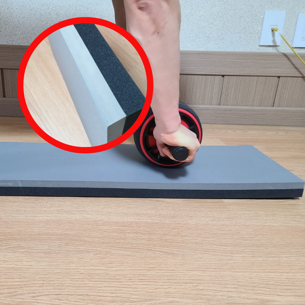 덕진스펀지 AB슬라이드 매트 슬라이더 플랭크 코어 복근 롤러 롤아웃 홈트 운동 기구 - 상품 이미지