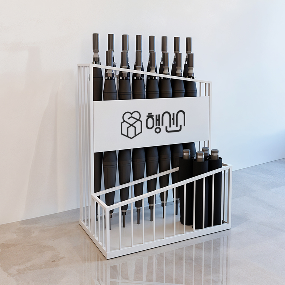 특대형 프리미엄 레터링 철제 엣지 우산꽂이 업소 개업 선물 커스텀 주문제작 카페 학원 식당