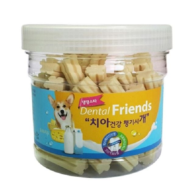 개껌 덴탈프랜드300g(밀크_치즈) 강아지간식 치석제거 - 상품 이미지