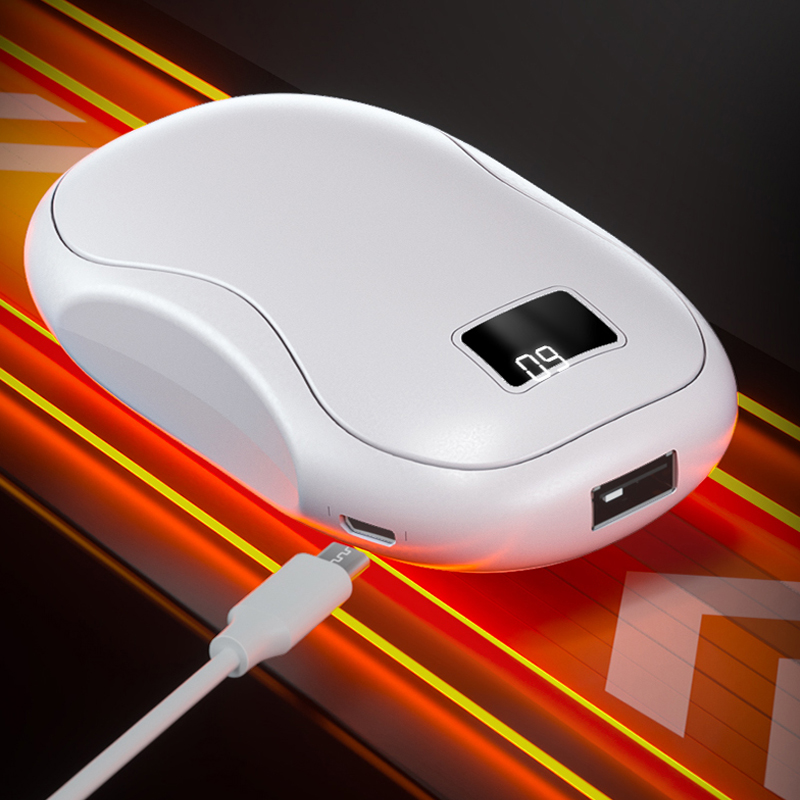 미니 디지털 디스플레이 손난로 보조배터리 겸용 USB 충전식 3단 온도조절 - 상세 이미지 5