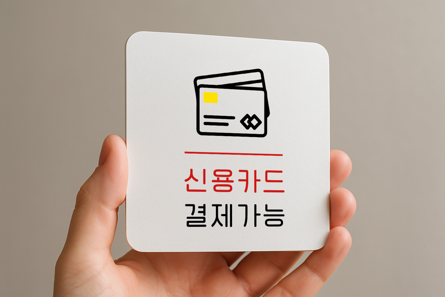 카드결제 표지판 결제 안내판 신용카드 표찰 안내 006 100x100 - 상세 이미지 2