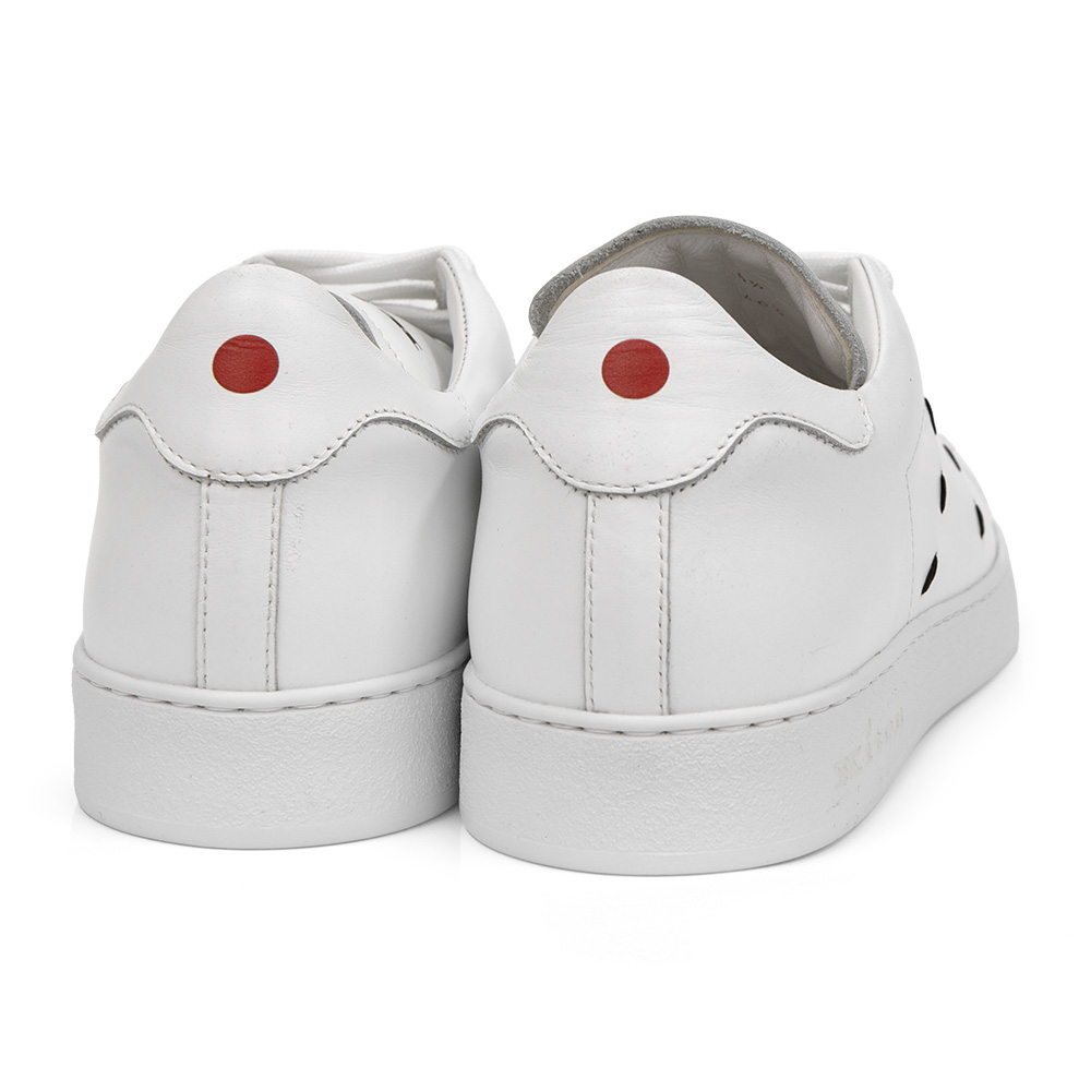 [아벨리] 키톤 스티치 디테일 스니커즈 USS0001 XC100601 BIANCO (2023 F/W) - 상세 이미지 4