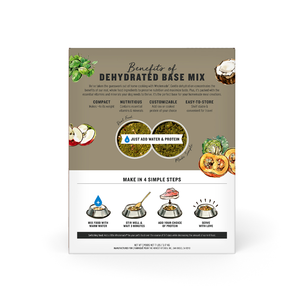 디어니스트키친 탈수건조 알러지 강아지 사료 그레인프리 베이스믹스, 3.18kg, 1개