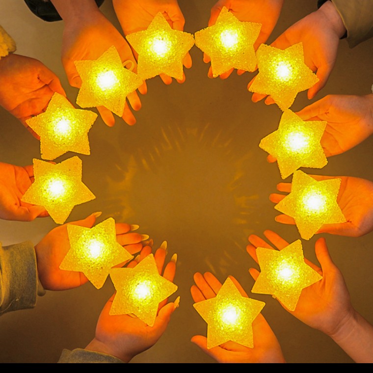 LED 별 팔찌 휴대용 램프 조명 손목 팔찌 공연소품 재롱잔치 - 상품 이미지