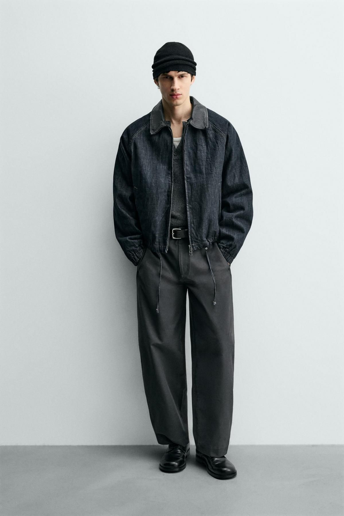 자라 테크니컬 배색카라 데님 재킷 4470/342 INDIGO - 상세 이미지 2
