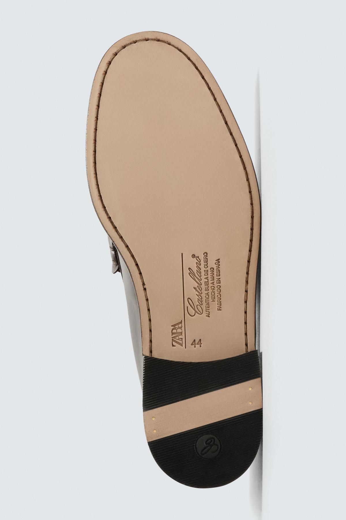 자라 클래식 페니 로퍼 X 카스텔로 1920 2671/620 BROWN - 상세 이미지 4