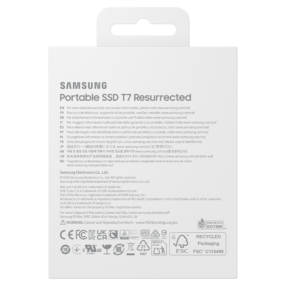 삼성전자 포터블 외장 SSD T7 Resurrected 데이터복구서비스 4TB, 메탈 이미지 6