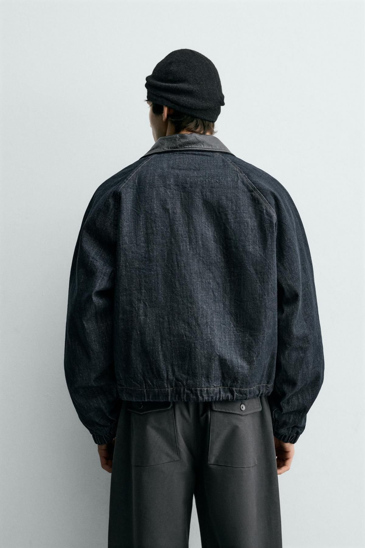 자라 테크니컬 배색카라 데님 재킷 4470/342 INDIGO - 상세 이미지 4
