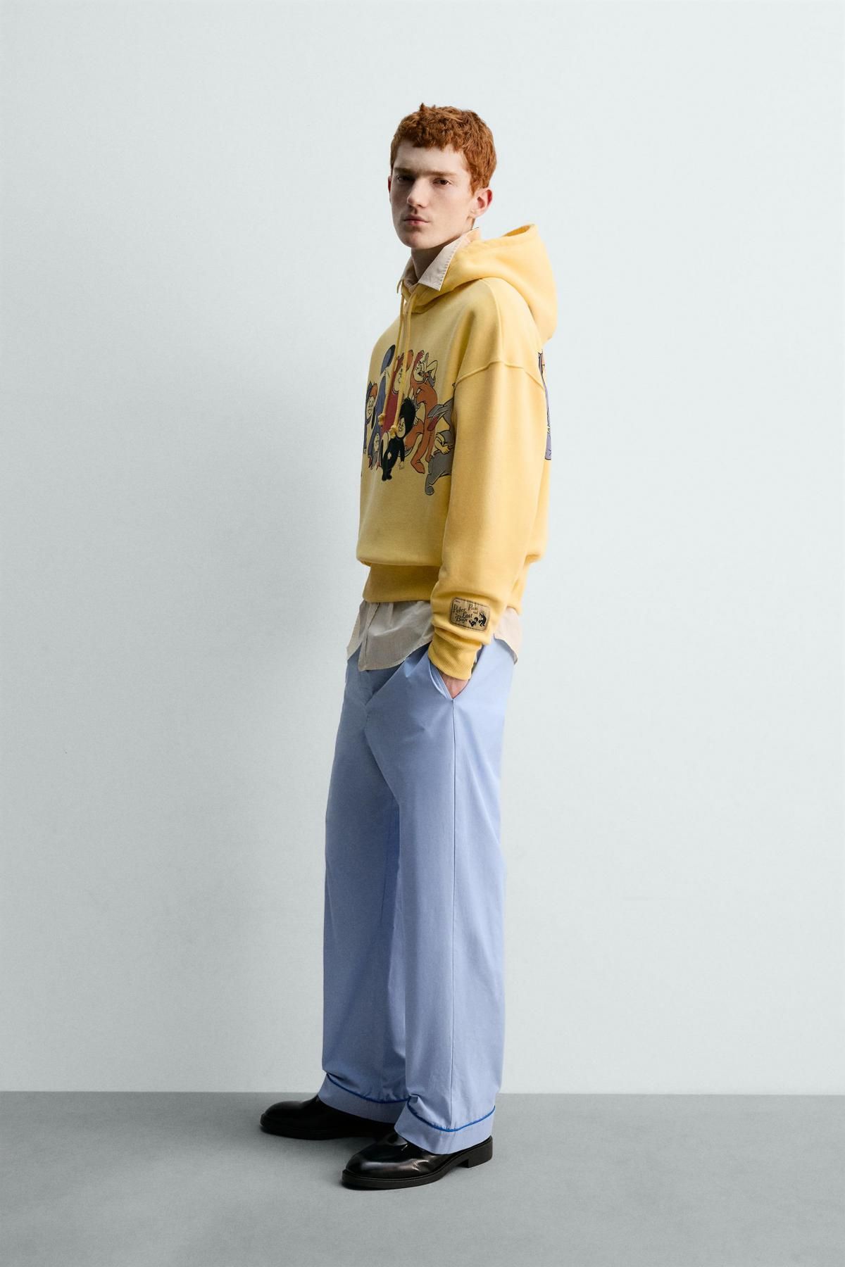 자라 피터팬 후드 스웨트셔츠 X 해리 램버트 0962/292 YELLOW - 상세 이미지 5