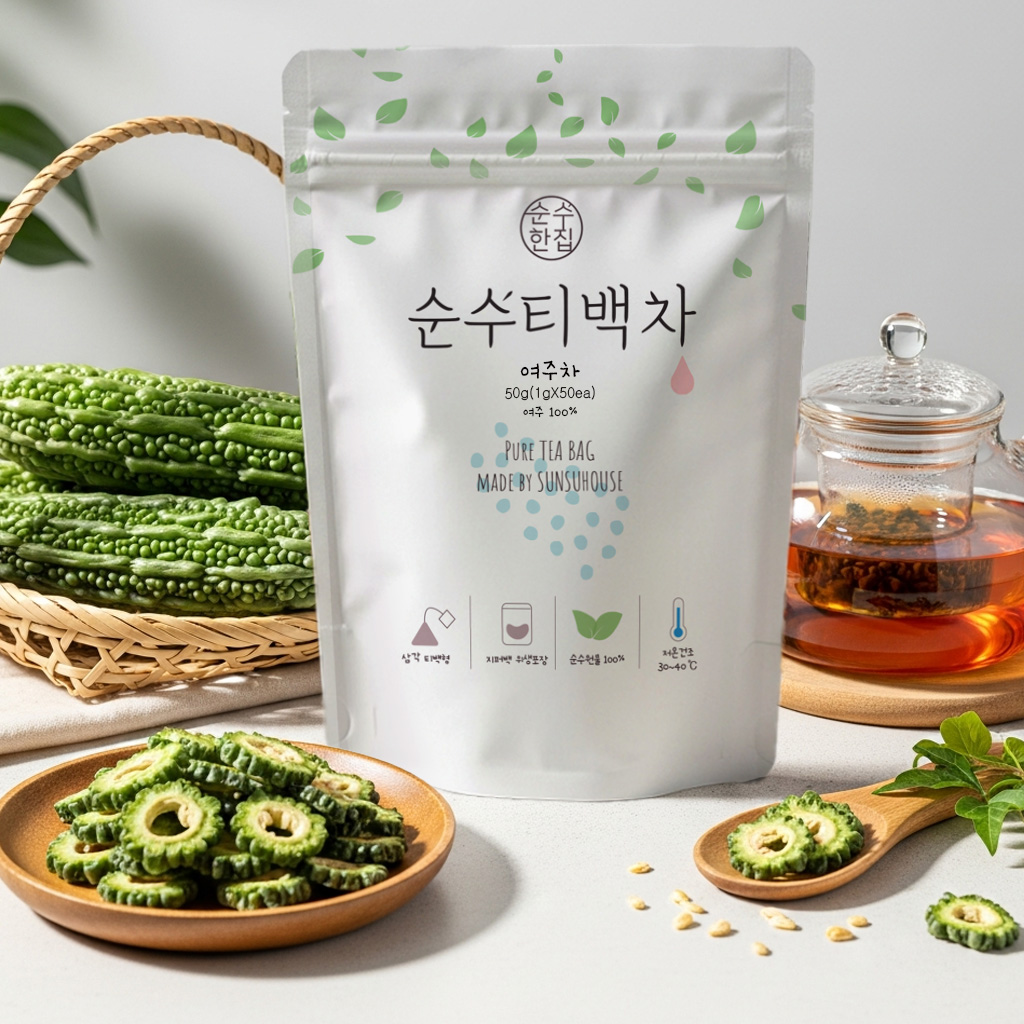 순수한집 국산 여주차 티백 50개입 이미지 2