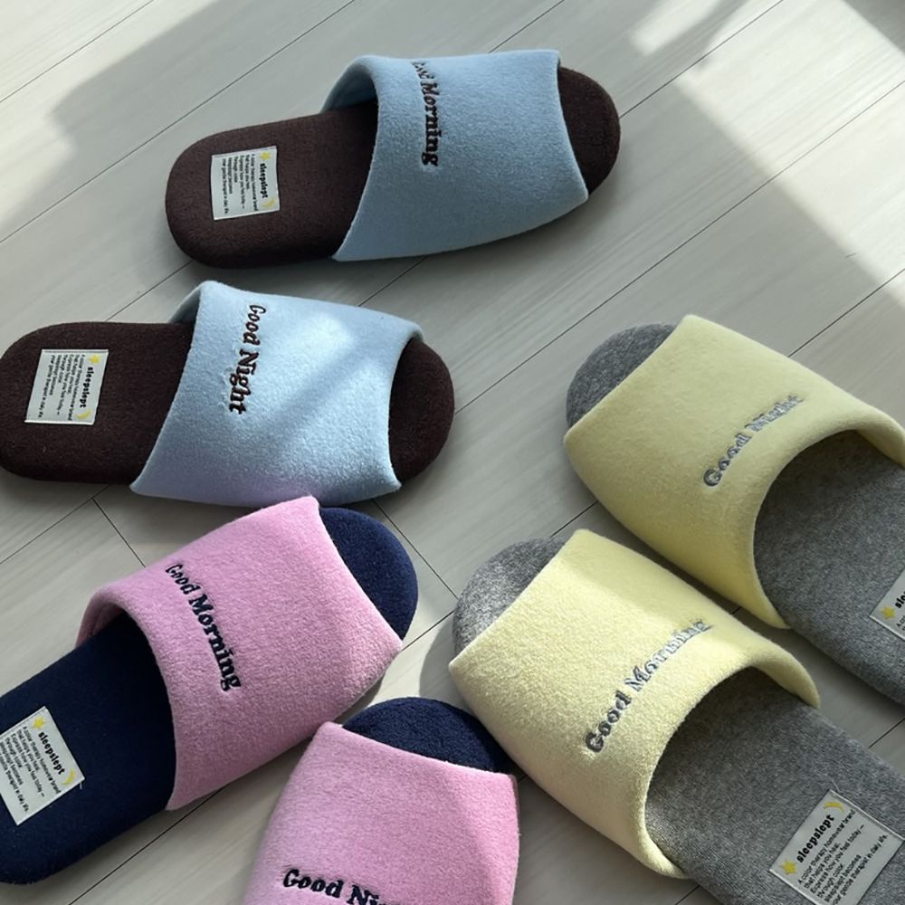 슬립슬랩 테리 룸슈즈 M-L (3 colors) 통기성 미끄럼방지 실내화 집들이선물 - 상품 이미지