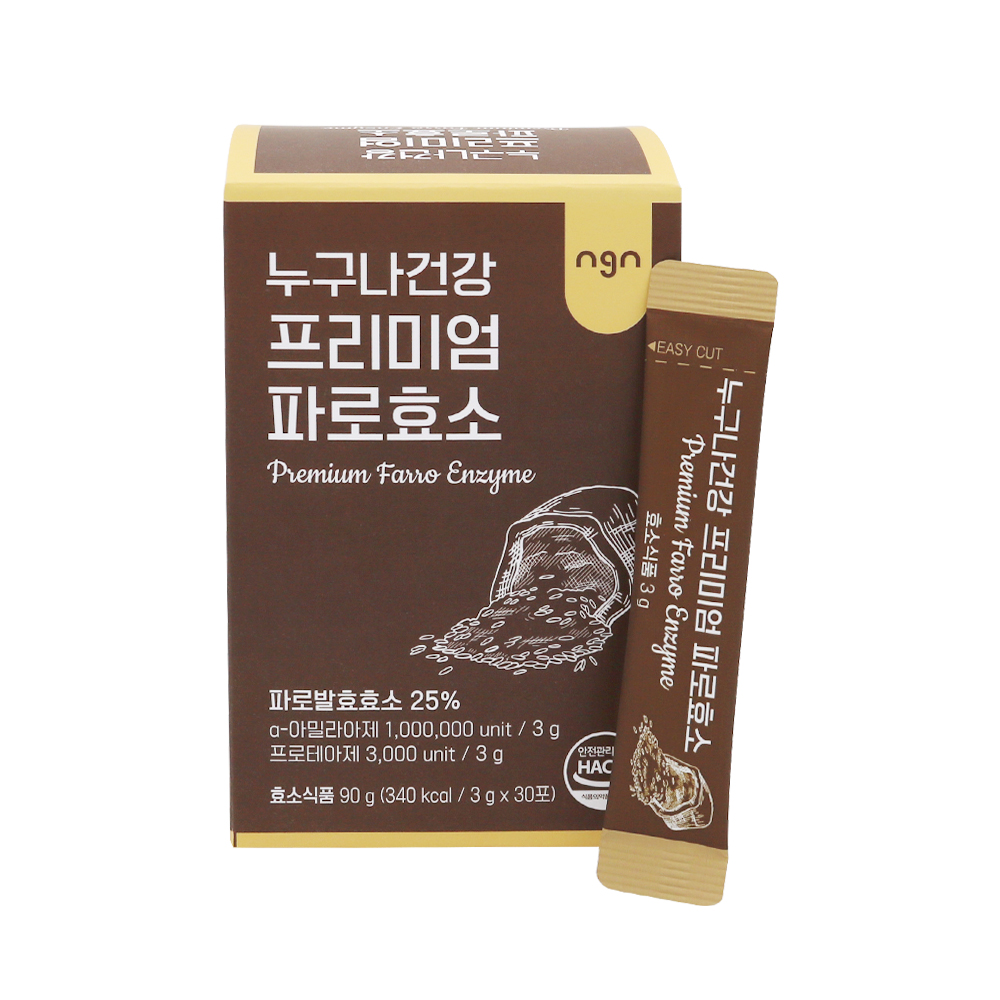 누구나건강 파로효소 발효 곡물 효소 100만 역가 수치 30포, 1개 - 상세 이미지 4