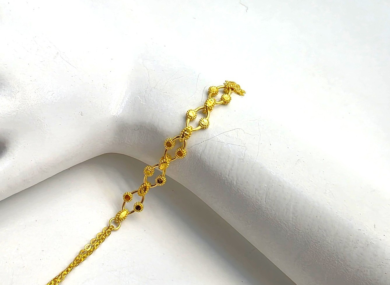 24K 순금 7.5g(2) 포디 팔찌(18K 연결고리 장식) 이미지 6