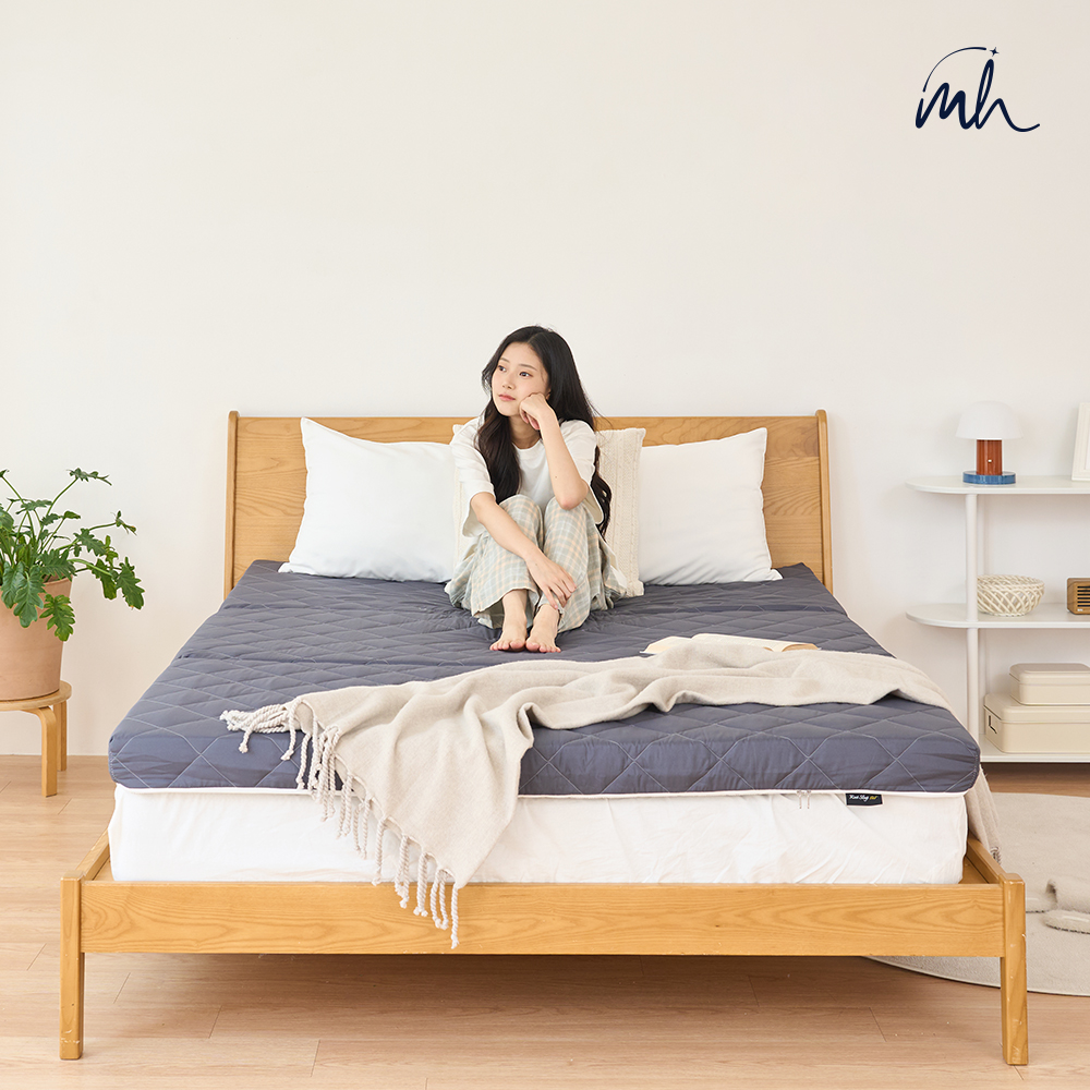 국내생산 3단 그레이폼 단단한 접이식매트리스 원룸 바닥 매트릭스 토퍼 14cm MS 그레이 이미지 8