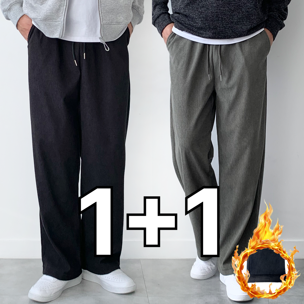 [1+1] 남자 코듀로이팬츠 남성 골덴바지 겨울 기모 바지 제품 이미지
