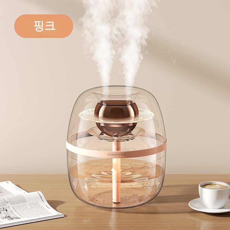 홈카페 인테리어3L 대용량 초음파 무드등 가습기 360도 광역분사 - 상세 이미지 3