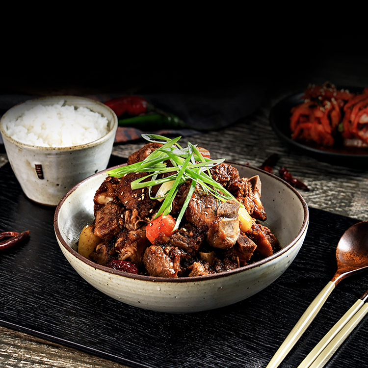 5분 완성 살밥가득 한돈 안동명절식 뼈갈비찜 500g - 상세 이미지 3