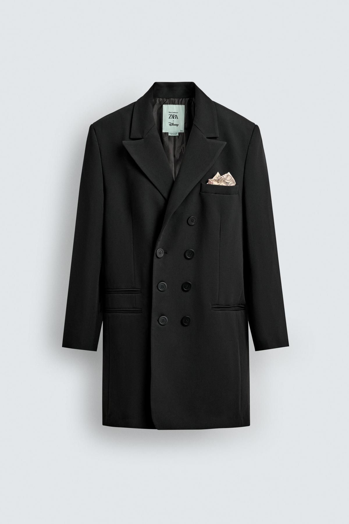 자라 더블브레스트 롱 블레이저 X 해리 램버트 1255/897 BLACK - 상품 이미지