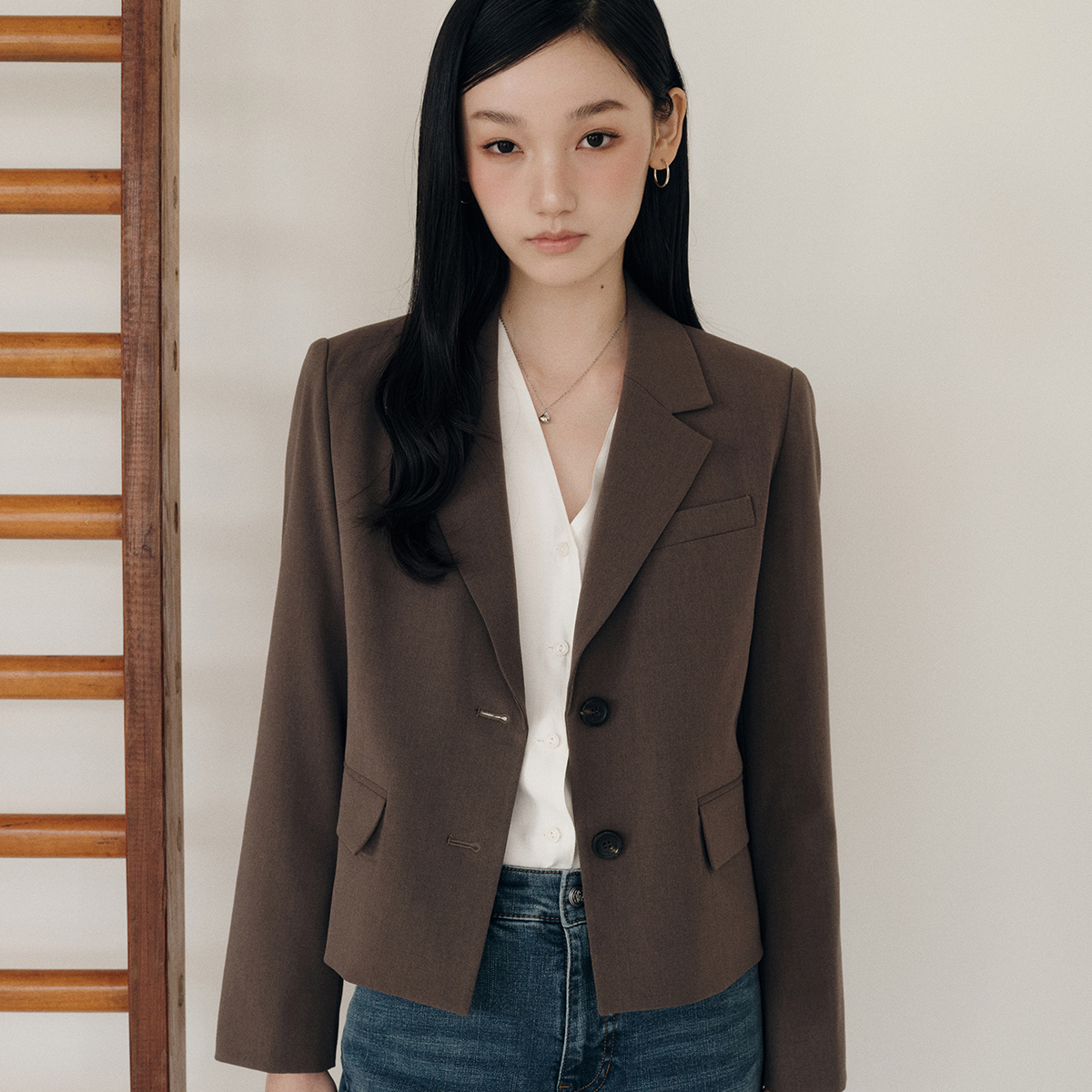 로엠 테일러드 숏 자켓 RMJKF4TR16 제품 이미지