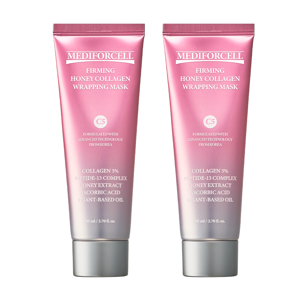 메디포셀 퍼밍 허니 콜라겐 랩핑 마스크 80ml, 2개 - 상세 이미지 2