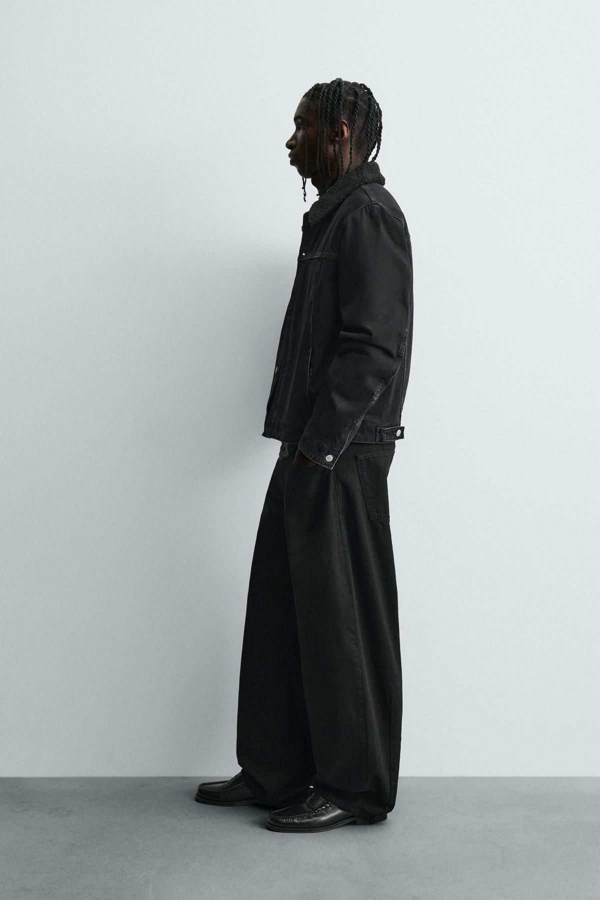 자라 테크니컬 블랙 데님 자켓 8062/348 BLACK - 상세 이미지 5
