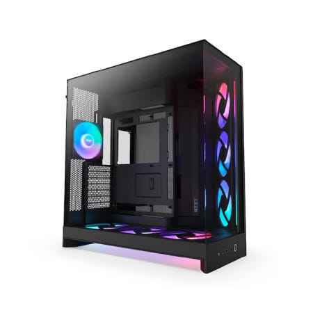 NZXT NZXT H9 Flow RGB+ V2 (블랙) 미들타워 컴퓨터 PC 케이스