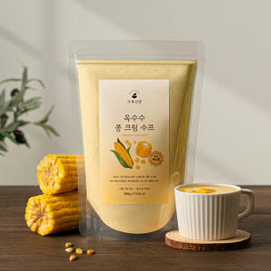 가루선생 옥수수 콩 크림 수프 순 식물성 비건 스프 가루 옥수수콘, 50... 맛있게 먹은 솔직 후기 - 상품 이미지 1