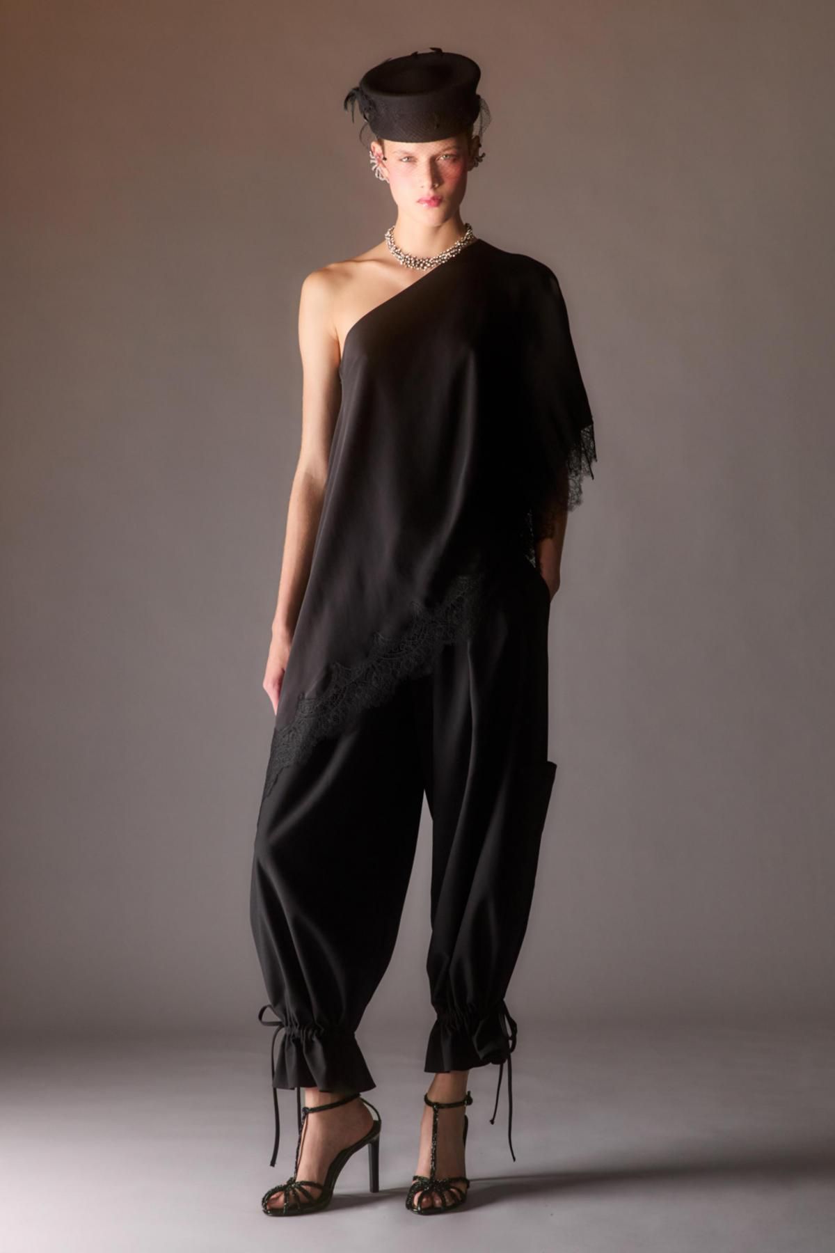 자라 배기 와이드 카고 팬츠 스트링 블랙 5344/259 BLACK - 상세 이미지 2