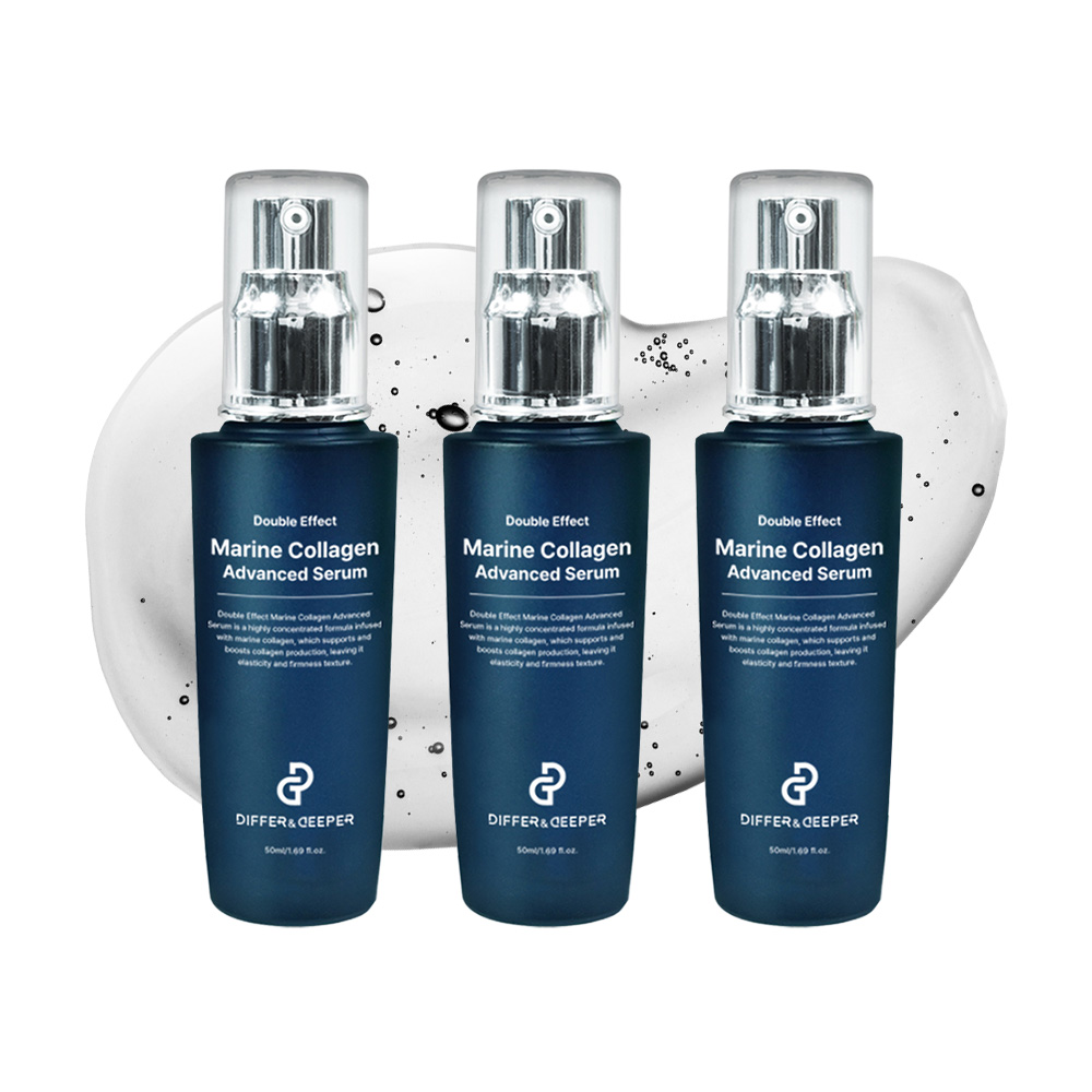 디퍼앤디퍼 더블이펙트 저분자 마린콜라겐 리프팅 탄력 세럼 50ml, 3개 - 상품 이미지
