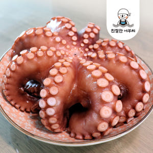 자숙문어 돌문어 숙회 한마리 수산물이력제 친절한어부씨 600g, 1개 맛있게 먹은 솔직 후기 - 상품 이미지 1