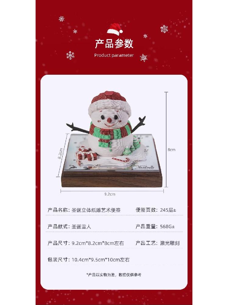 뜯어쓰는 3D 달력 입체달력 탁상 캘린더 메모지 선물 트리 책상 - 상세 이미지 3