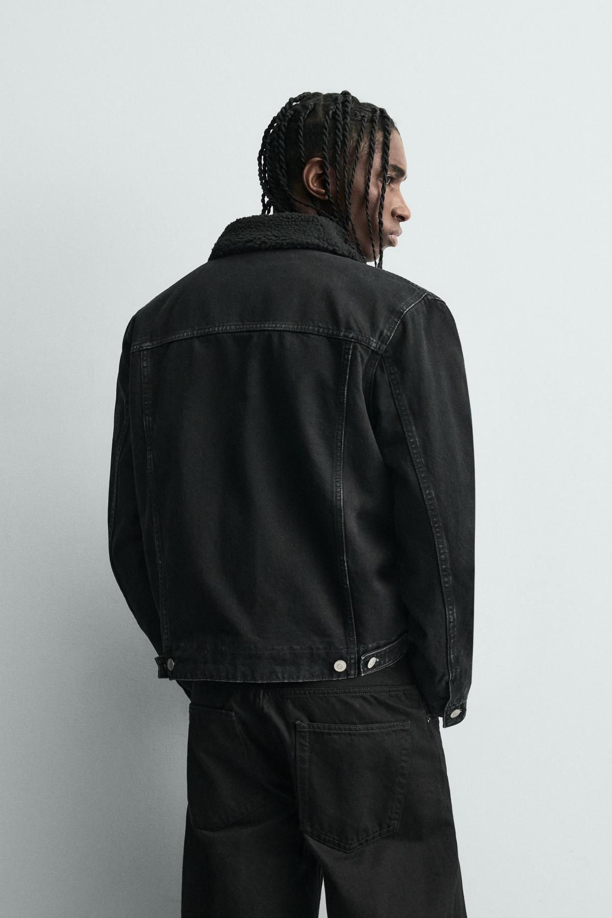 자라 테크니컬 블랙 데님 자켓 8062/348 BLACK - 상세 이미지 4