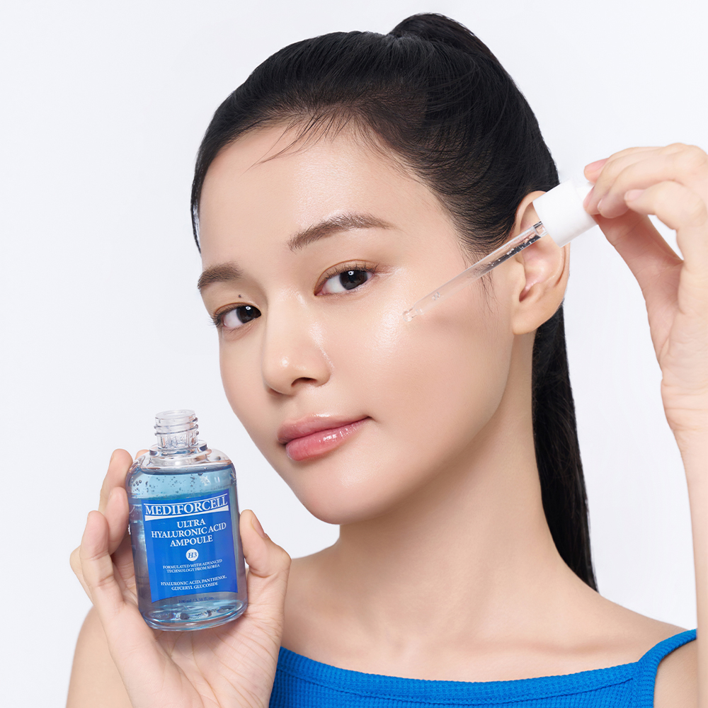 [2종세트] 메디포셀 울트라 히알루론산 앰플 100ml + 히알루론산 토너 300ml - 상세 이미지 3
