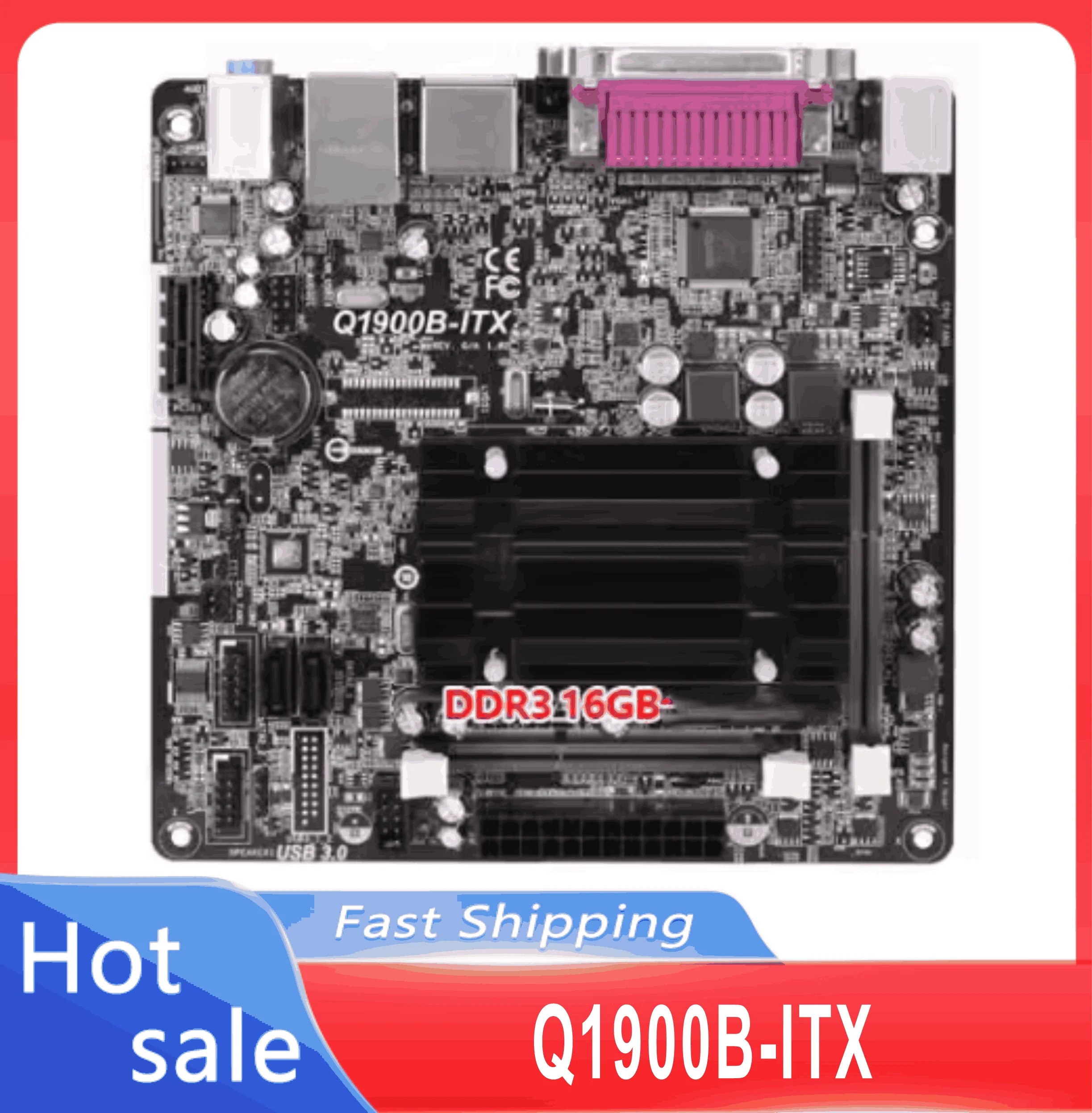 리퍼 Q1900B-ITX 쿼드 코어 프로세서 J1900 2xDDR3 16GB 2xSATA2 USB 3.1 Mini-ITX intel호환 대 그래픽