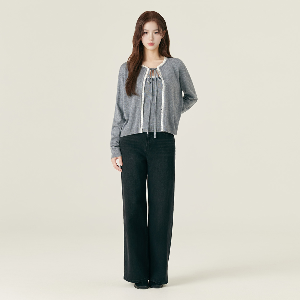 기모 와이드 데님 겨울 청바지 따뜻한 청바지 편안한 청바지 청바지 추천