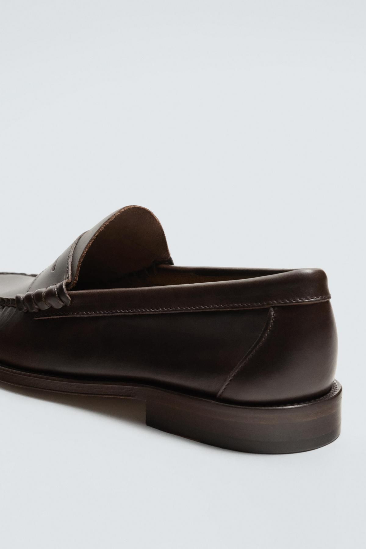 자라 클래식 페니 로퍼 X 카스텔로 1920 2671/620 BROWN - 상세 이미지 3