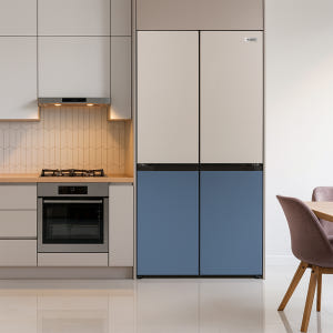 캐리어 4도어 양문형 냉장고 474L 코타그레이블루 MRNF474CPI1 개봉기 | 실사용 후기 - 상품 이미지 1