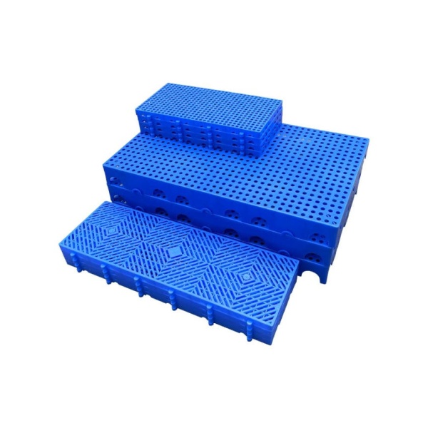 현명한 창고 그리드 파렛트 조립식 방습 고강도 블루 20x20x2.5CM 두꺼운 원형 - 상품 이미지
