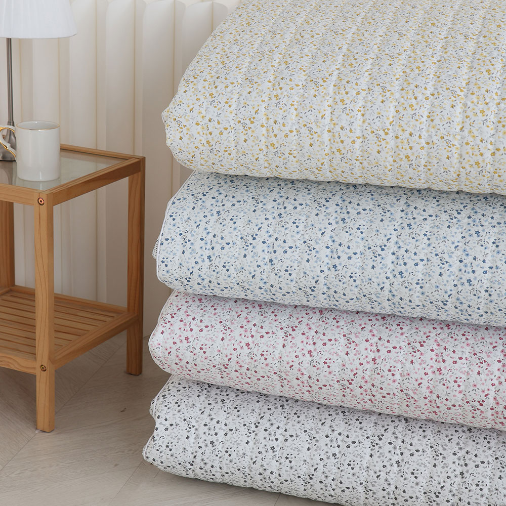 아르떼베딩 잔꽃 요매트 (요커버+솜매트) 바닥에까는 미끄럼방지 누빔 5cm